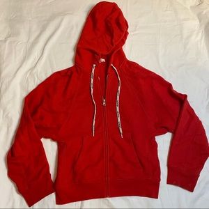 RED RETRO LEVI’S SLOUCHY HOODIE XS